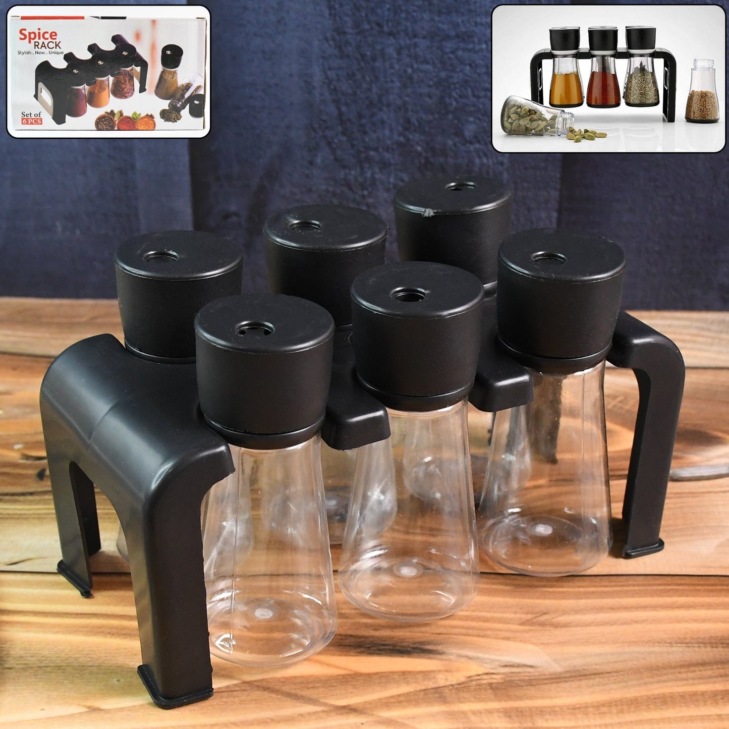 Space Saving Spice Jar Organizer