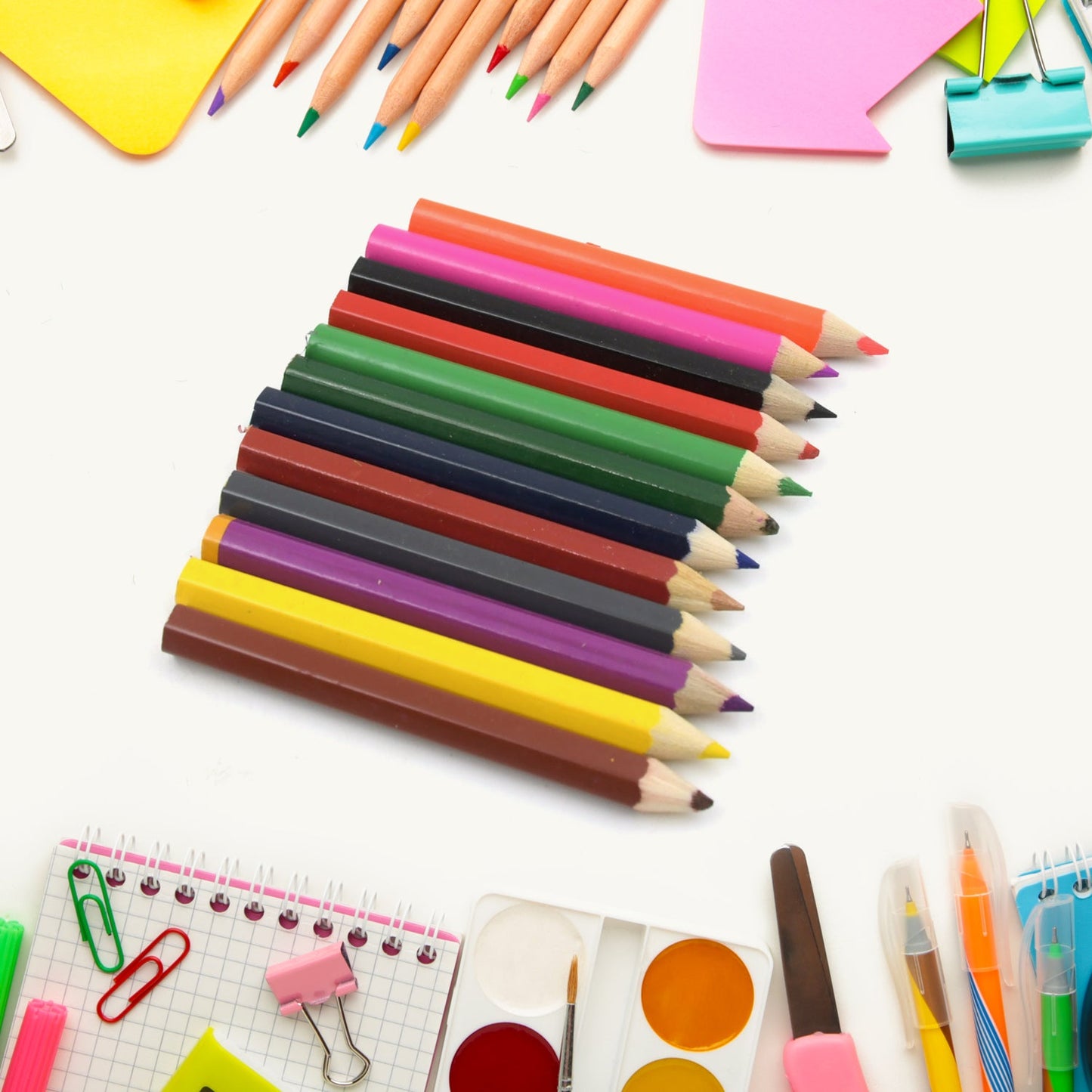 12pcs Colored Pencils With Sharpner Artist Pencils Colored (13 Pcs Set)