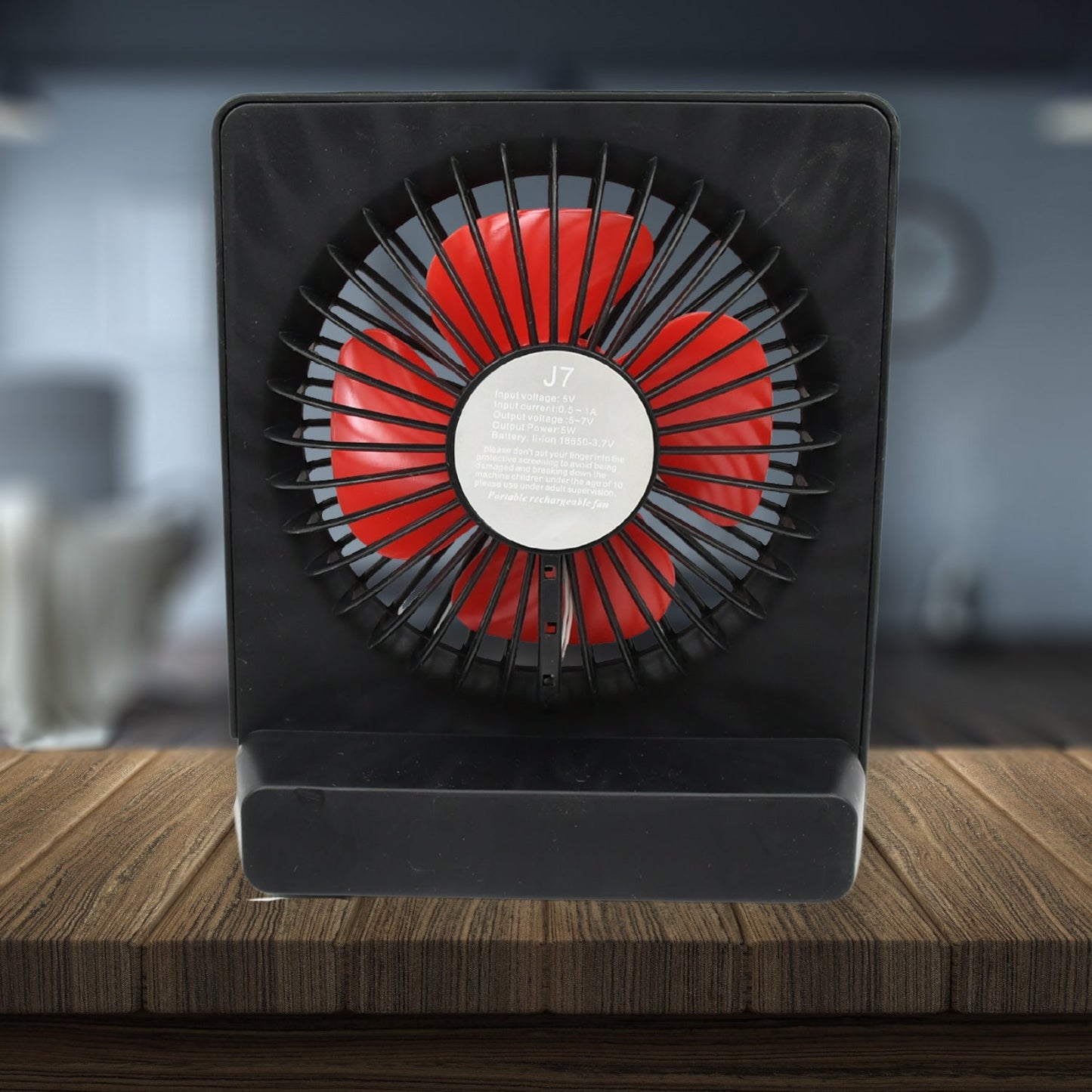 Portable Desk Fan – 1 Speed Setting, Personal Table Fan for Office (1 Pc)