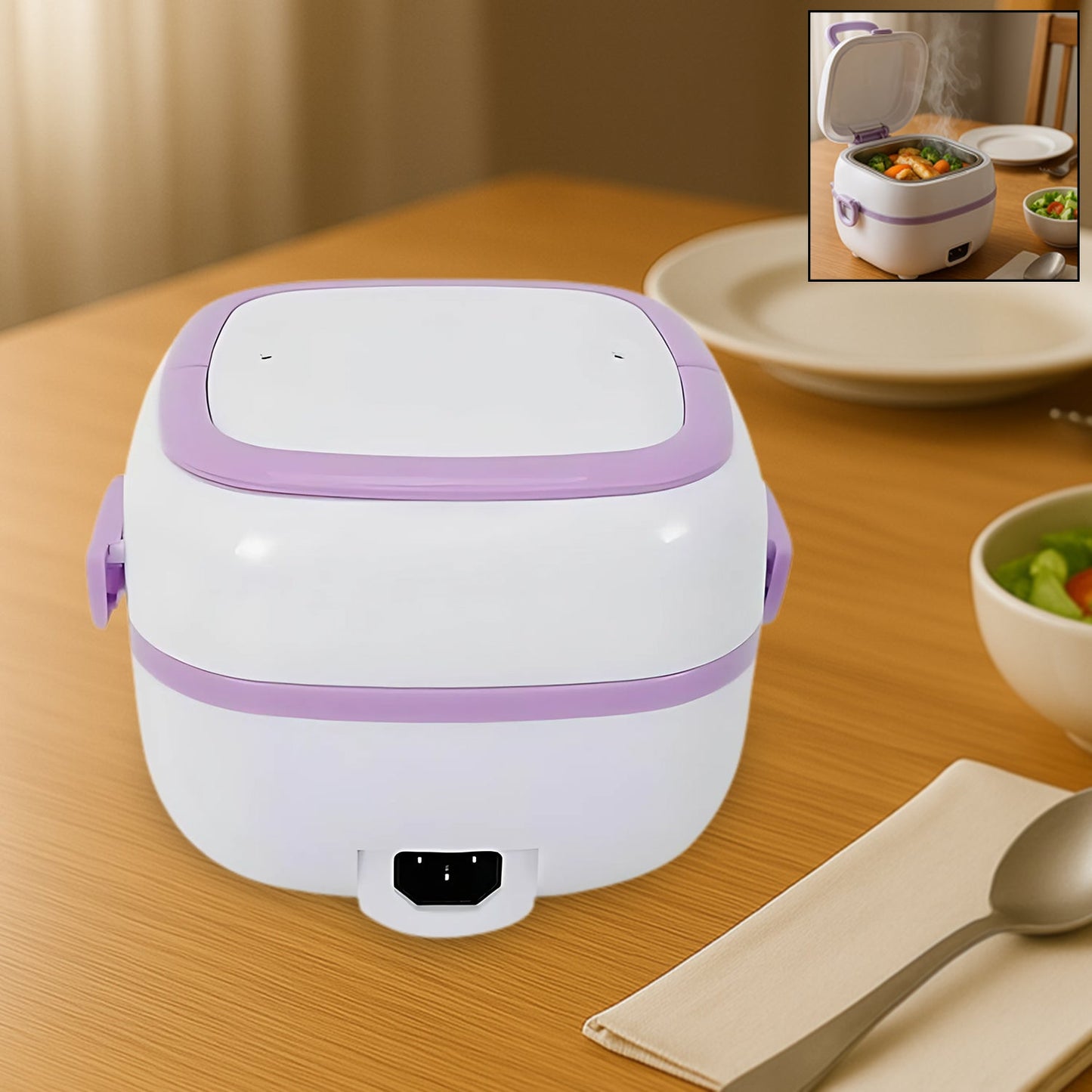 Electric Lunch Box Portable Food Warmer Food Heating Lunch Box for Car, Truck, office