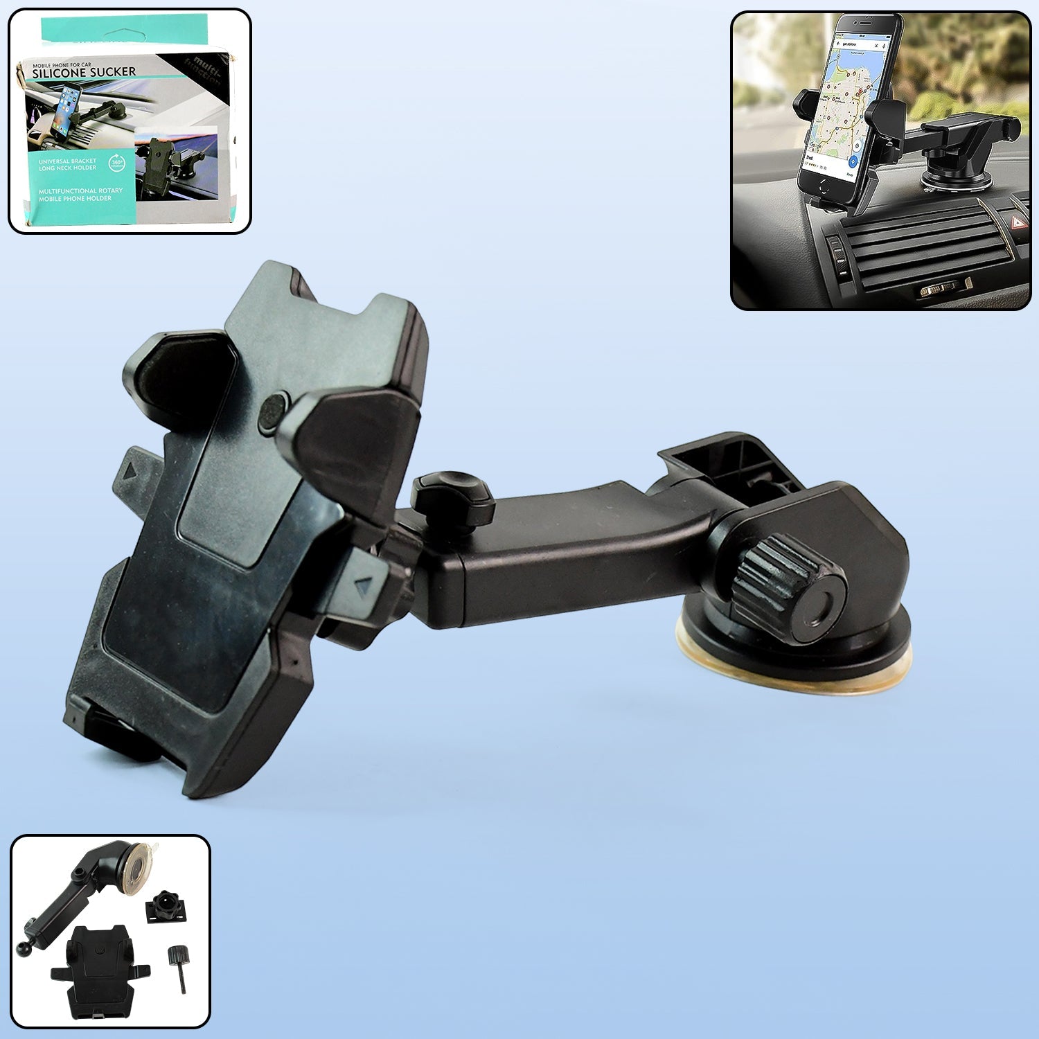 Glide Lock Magnetic Car Mount