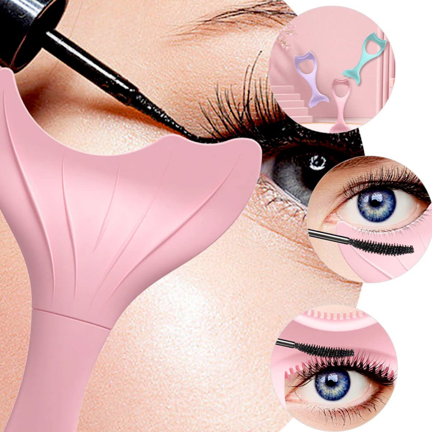 Multifunctional Easy To Clean Curved Silicone Eyeliner (1 Pc)