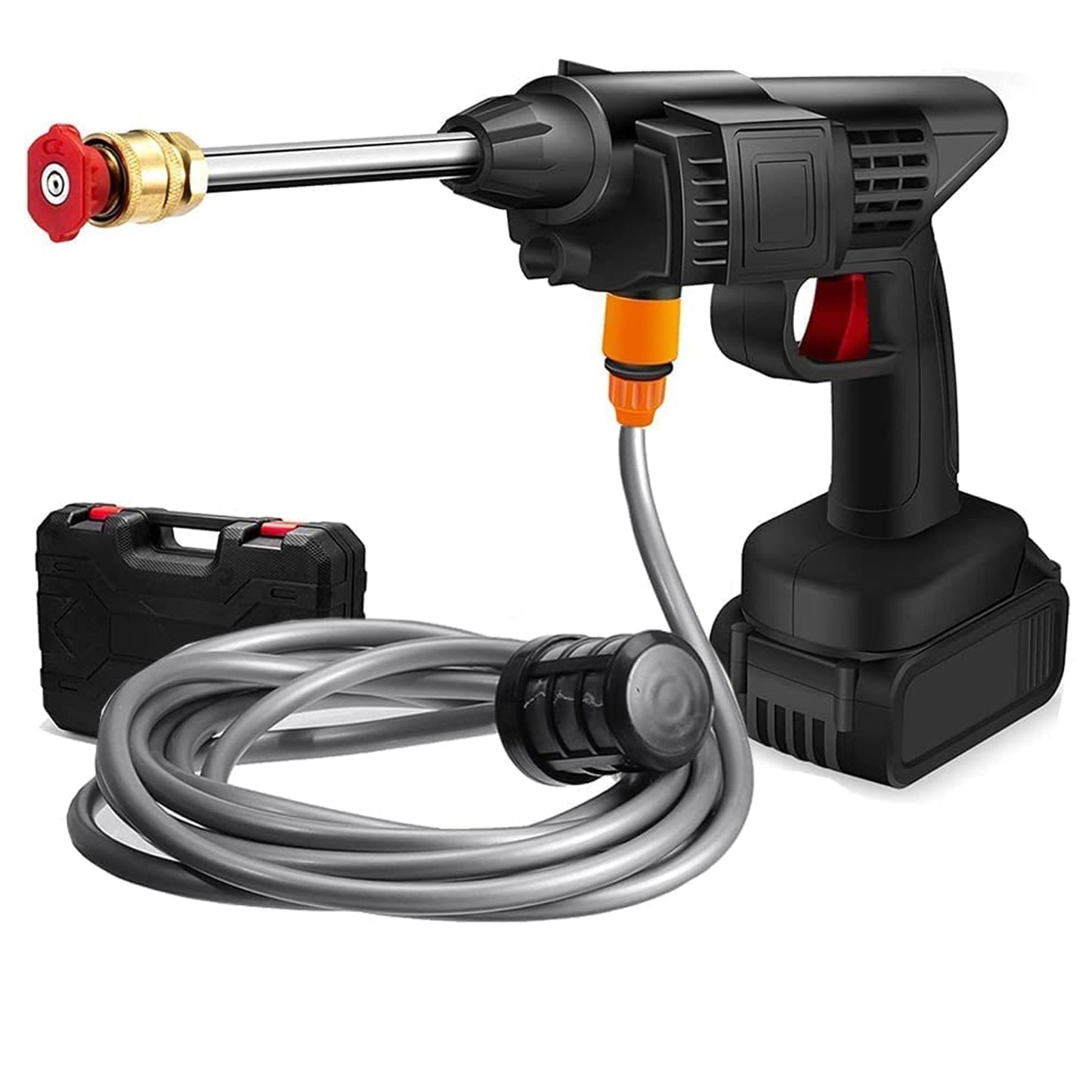 48V Portable Car Pressure Washer Kit with Rechargeable Battery