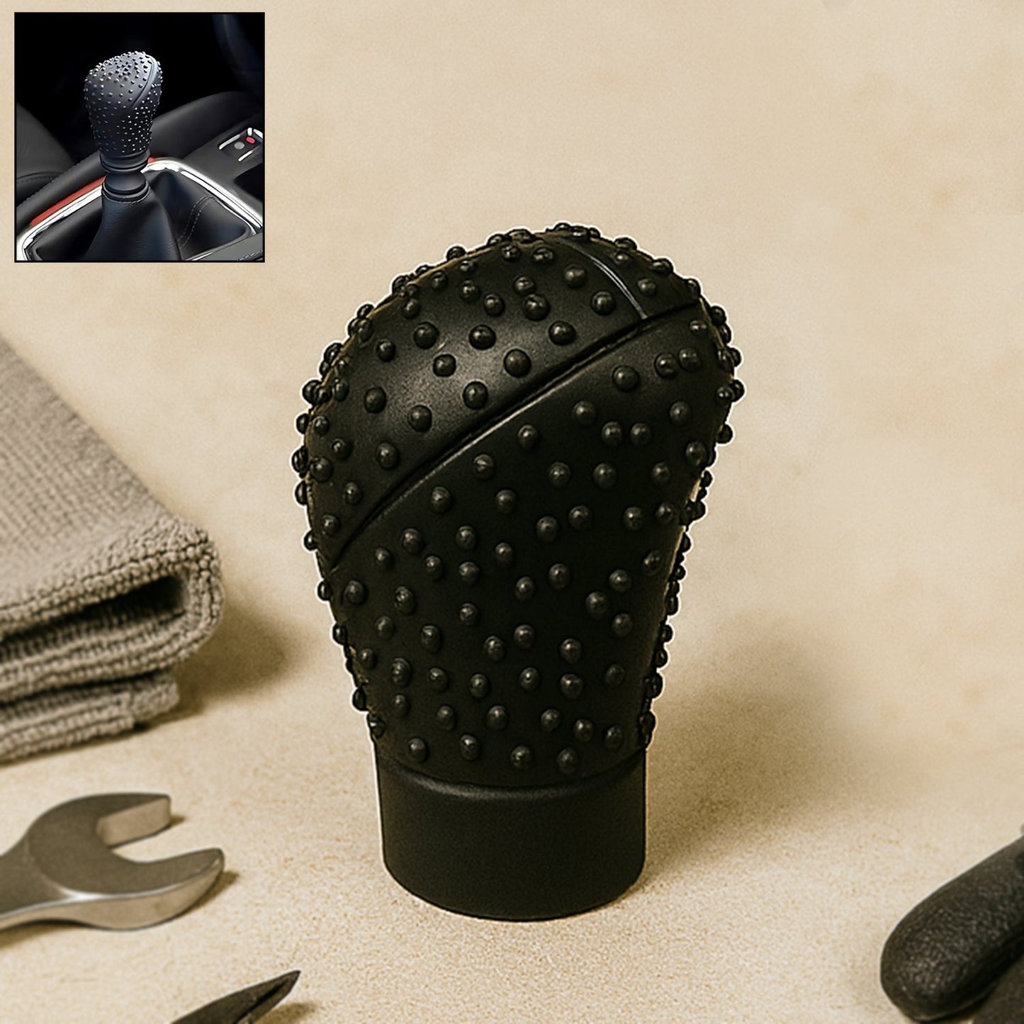 Anti-Scratch Bump Shift Knob Protective Cover Case