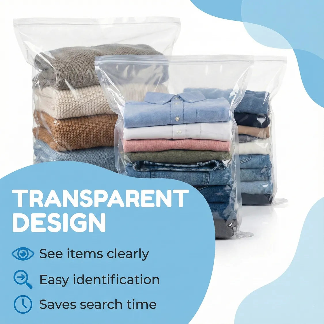 Vacuum Storage Bags, Compression Bags (5 Pcs Set)