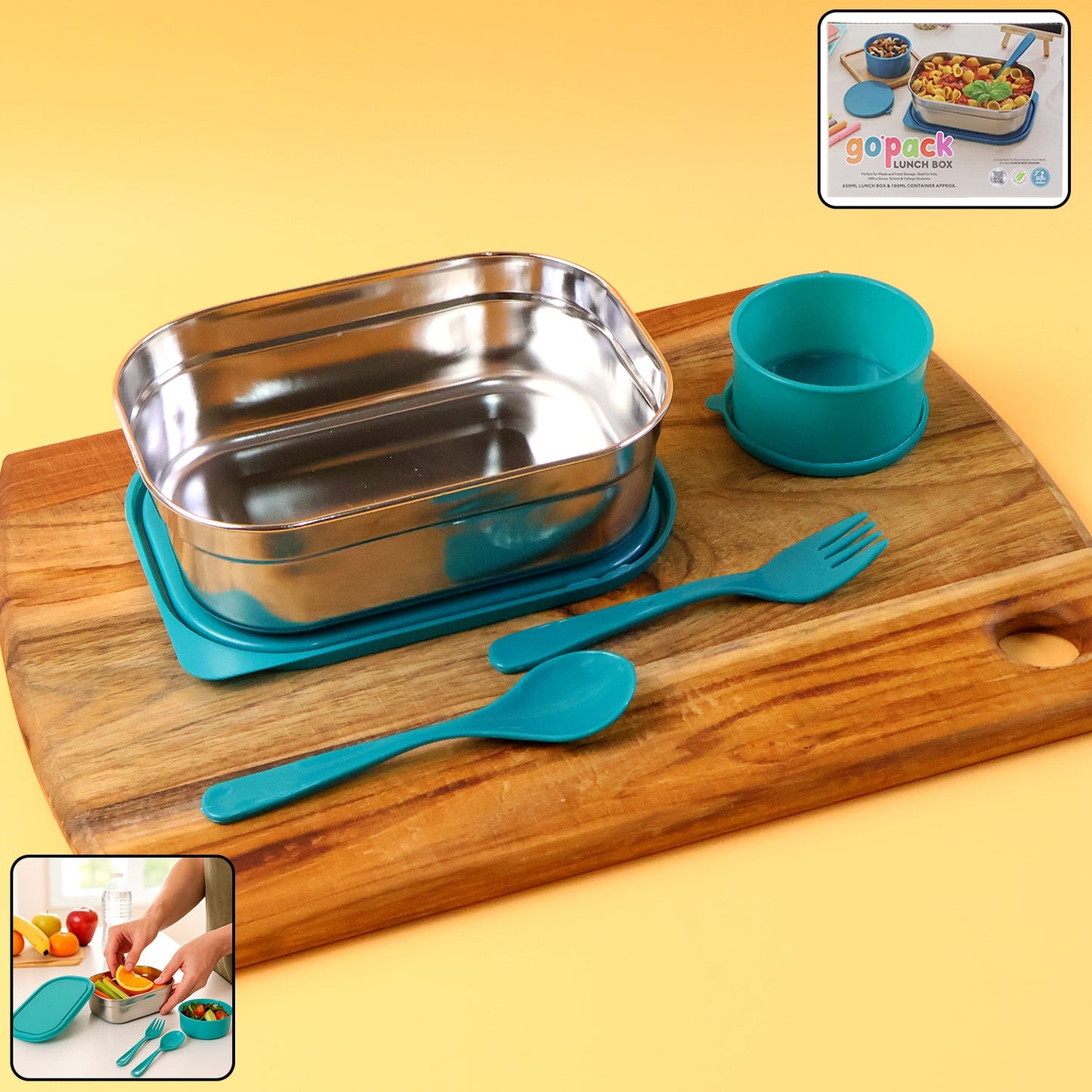 Premium Stainless Steel Lunch Box Set