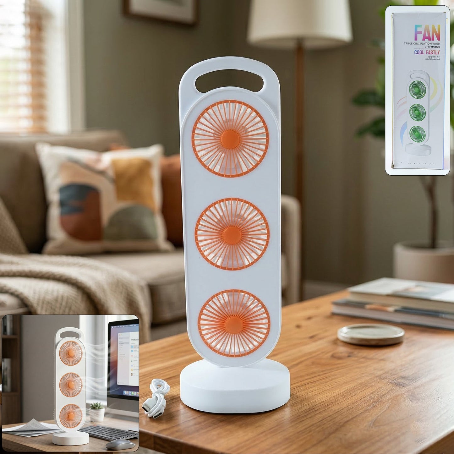USB Table Fan