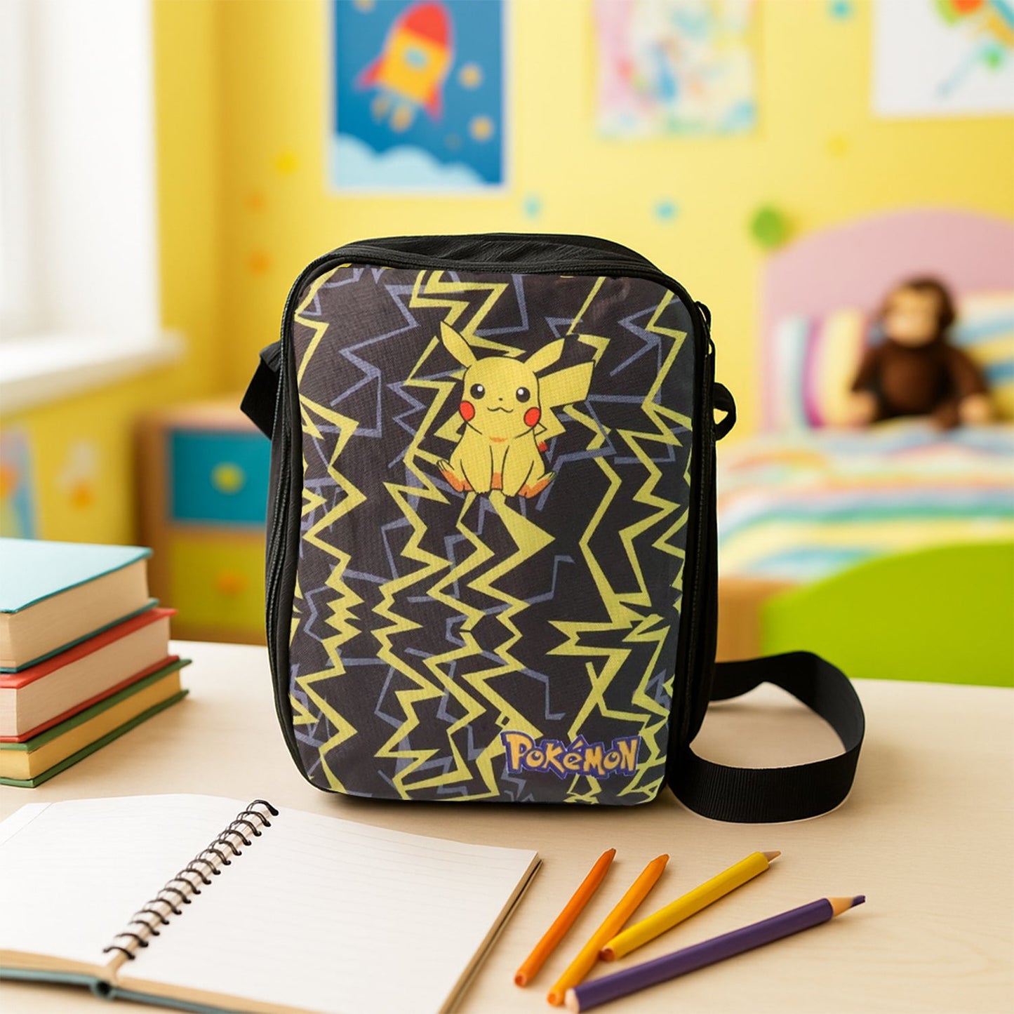 Cartoon Character School Bag Combo Set for Kids (3 Pc)