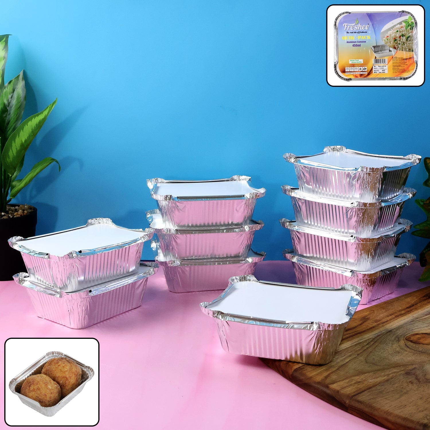 Freshee Aluminium Food Container